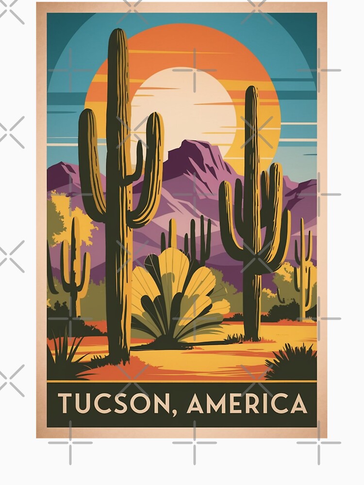 Tucson Vintage Travel Poster by TravelerRat