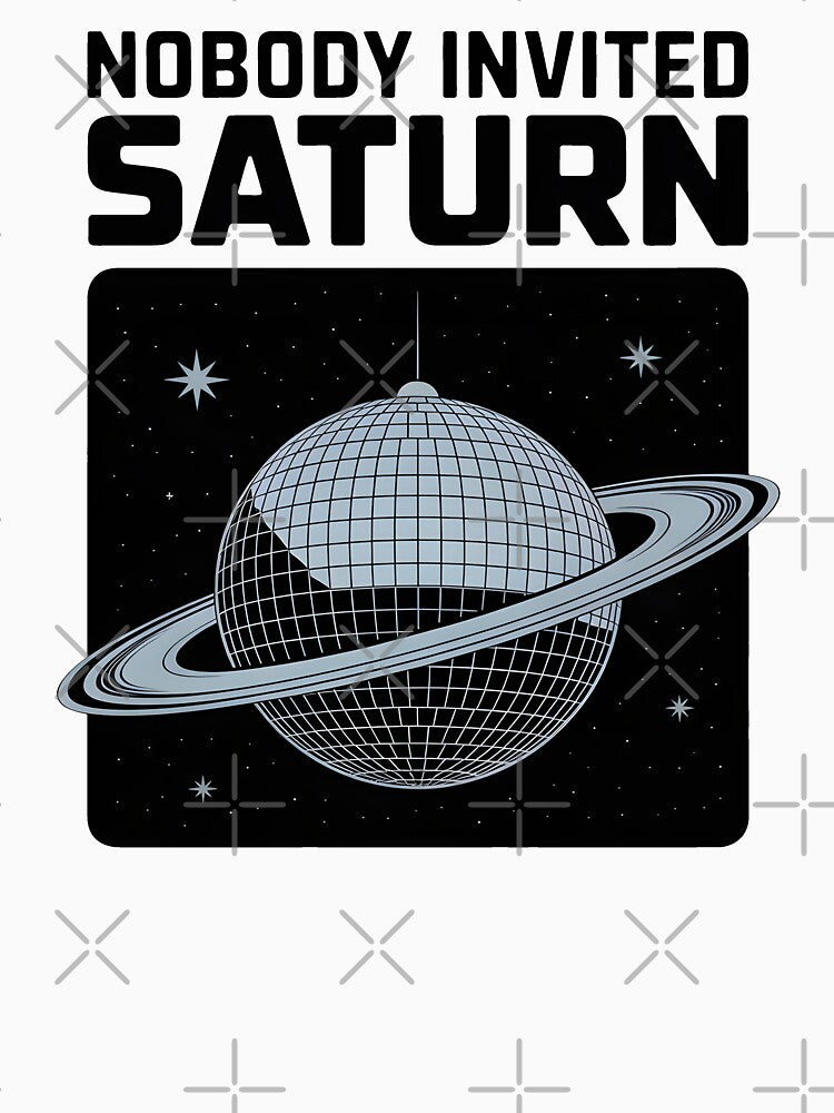 Saturn Disco Ball in Space by Velvetwhim