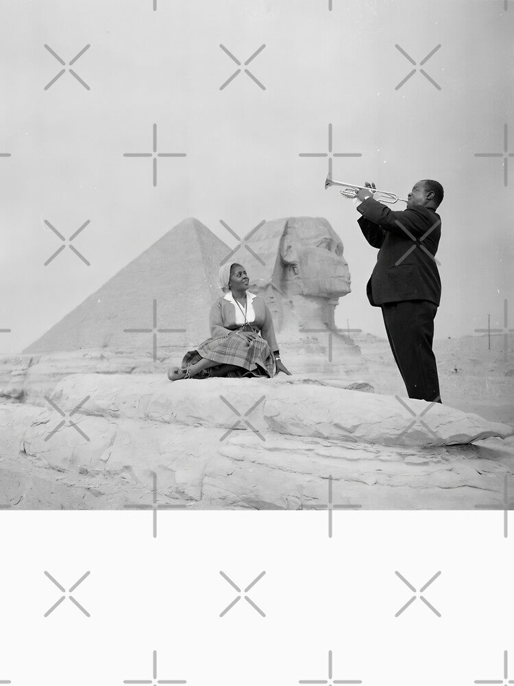 Louis Armstrong at the Sphinx and Egyptian by TeeARTHY