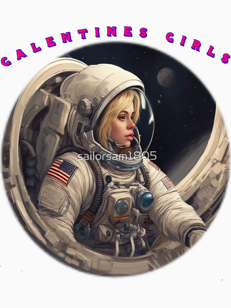 Galentines girls thoughtful spacewoman by sailorsam1805