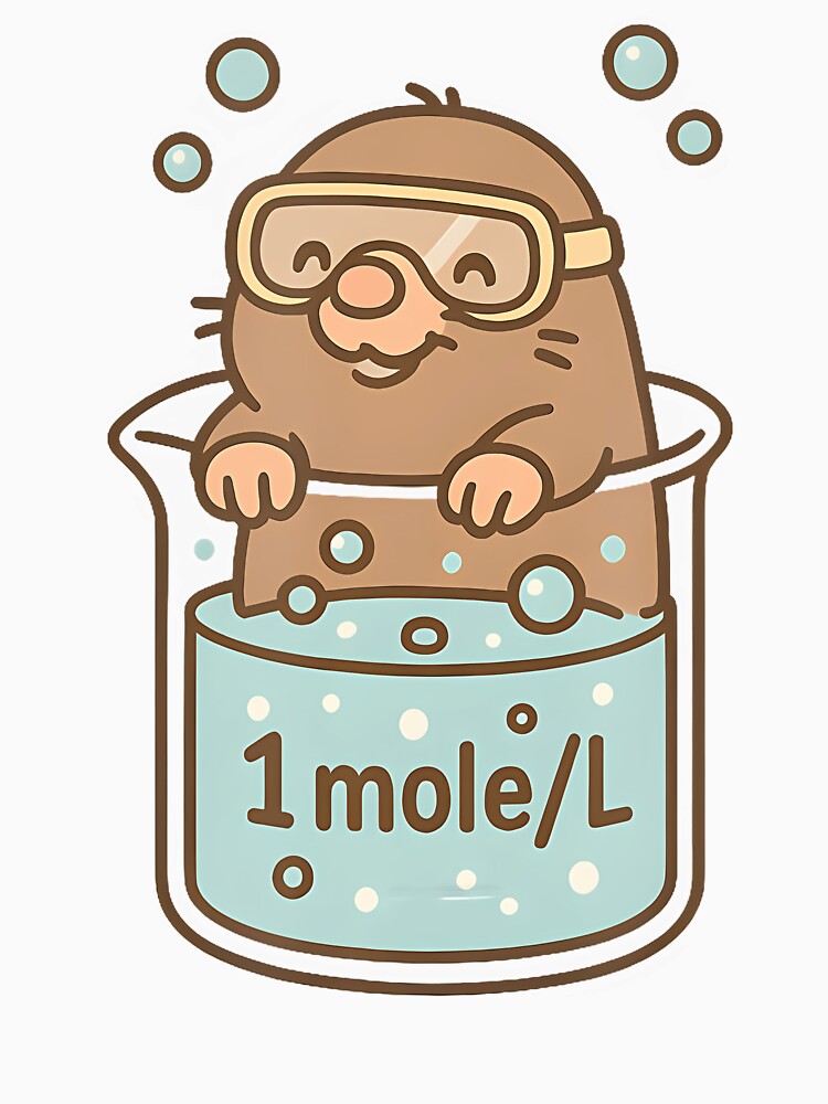 1 Mole Per Liter Funny Chemistry Humour by SharronDawn