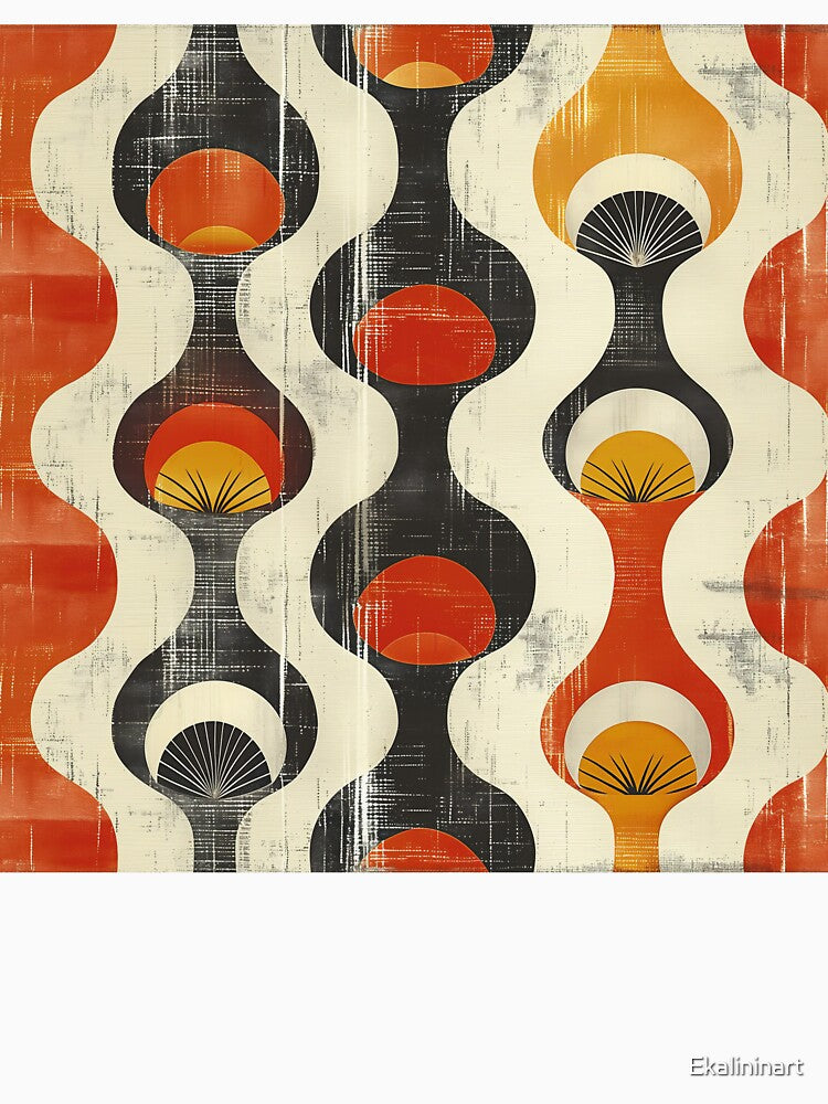 Palm Springs Retro Pattern by Ekalininart