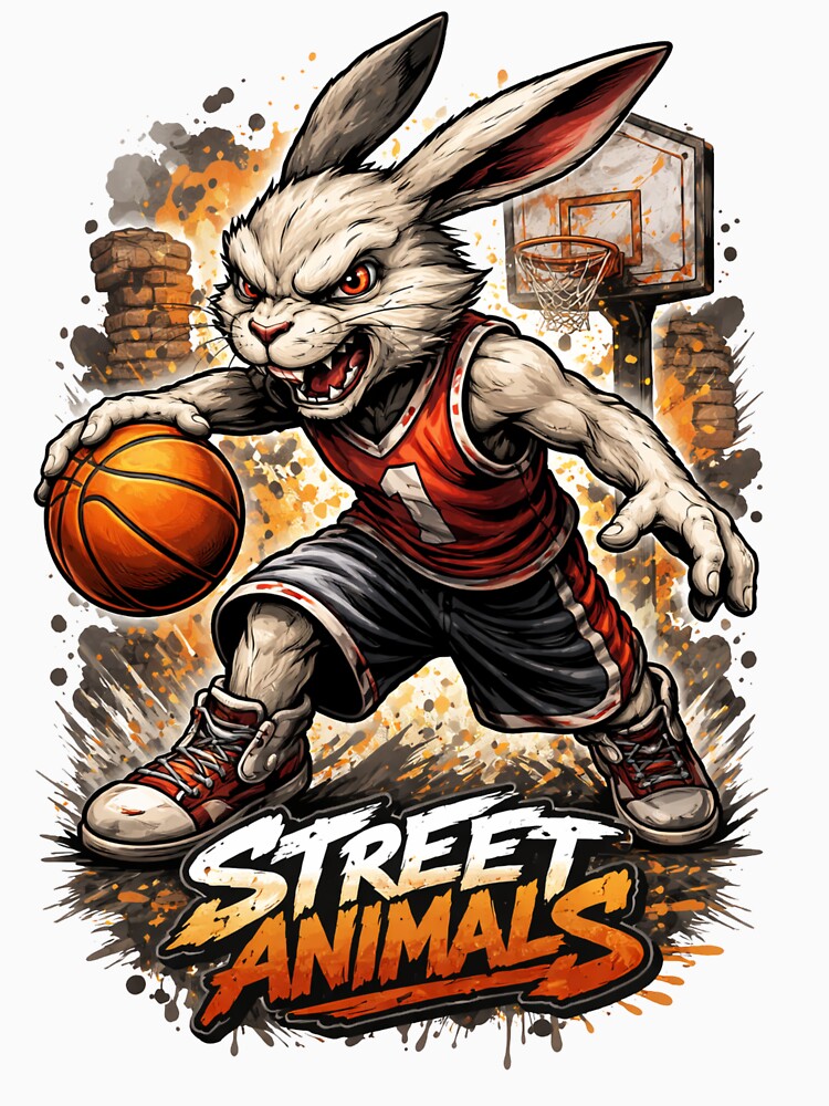 Street Basketball Bunny – Street Animals by ElsterCreative