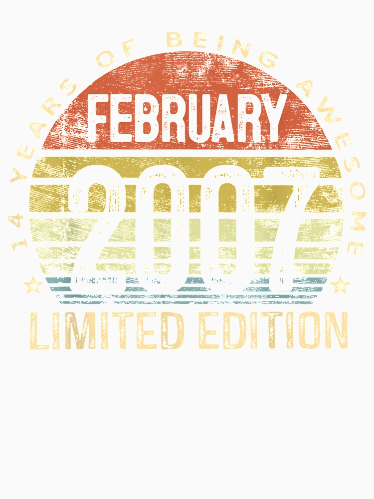 February 2007 Limited Edition 14th Birthday 14 Year Old Gift by shirleyfinley
