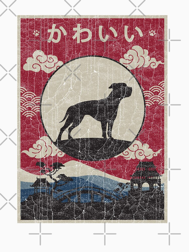 Japanese American Bulldog Kawaii by rafaeltto