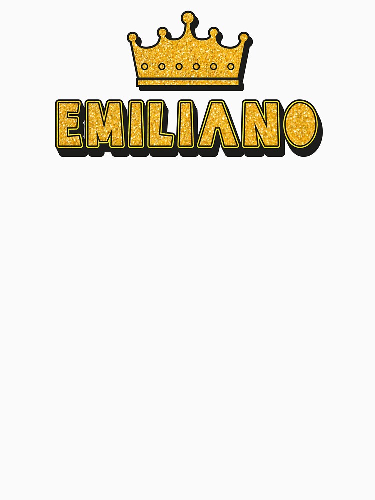 Emiliano Personalized Name With Crown - Cool & Funny Custom Gift for Men and Boys by Oussinc