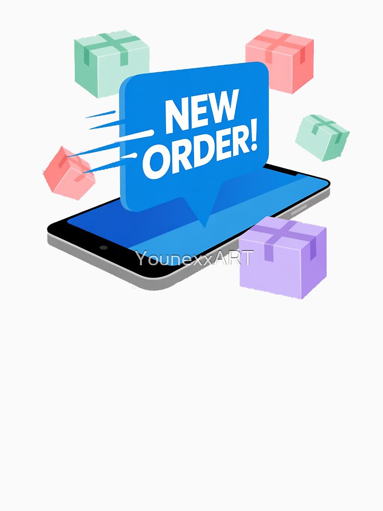 New Order Just Dropped Funny Ecommerce Seller Design by YounexxART