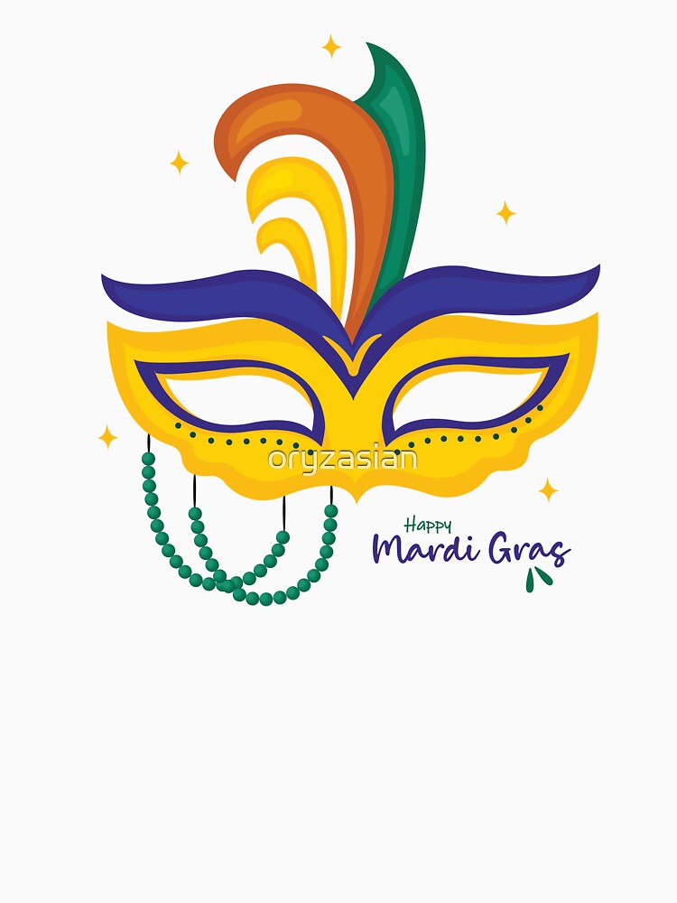 Happy Mardi Gras - Carnival Mask by oryzasian