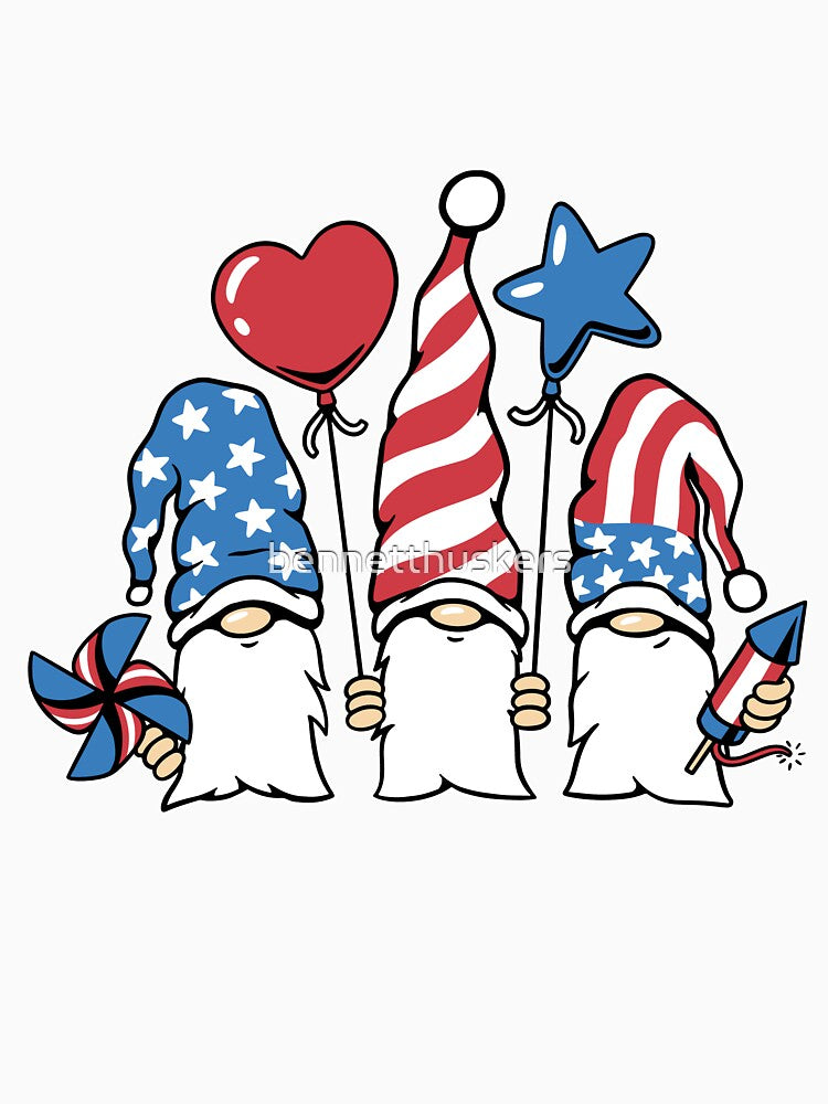 Independence Day Gnomes by bennetthuskers