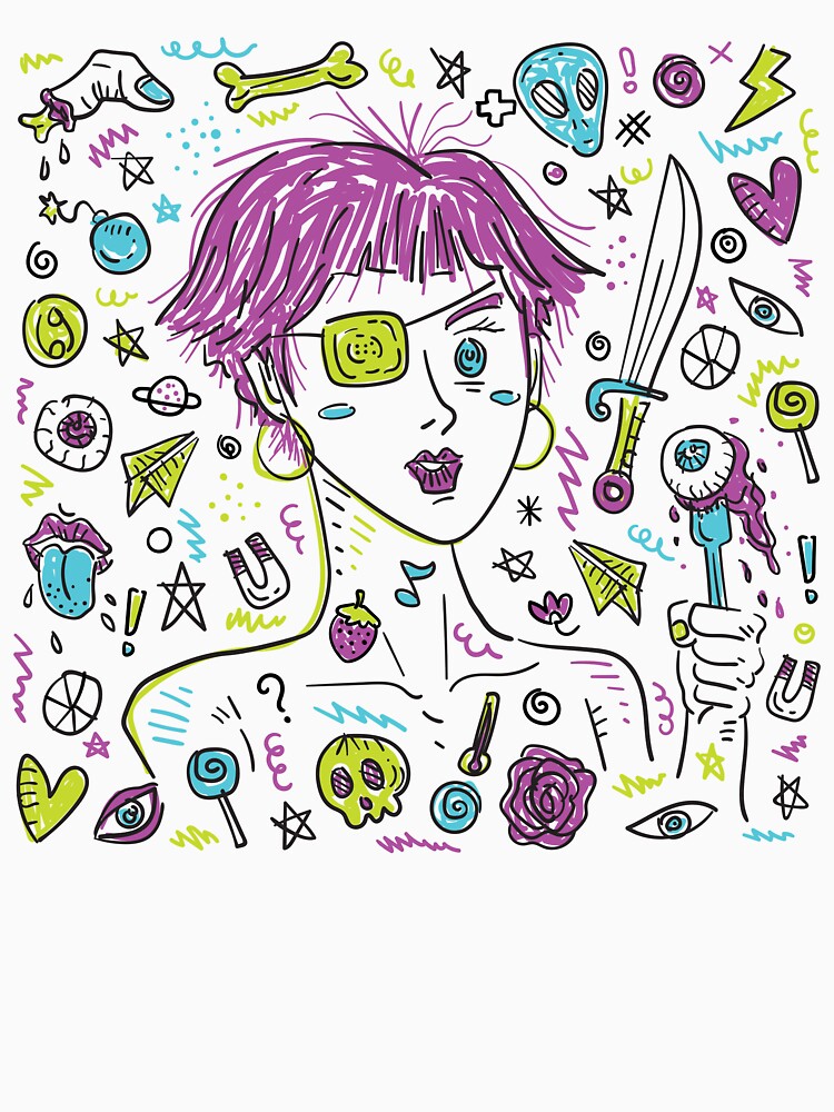 Punk Girl Doodle by serapika