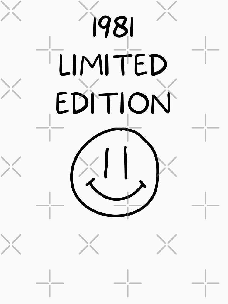 1981 LIMITED EDITION - BLACK WRITING by akaiawa