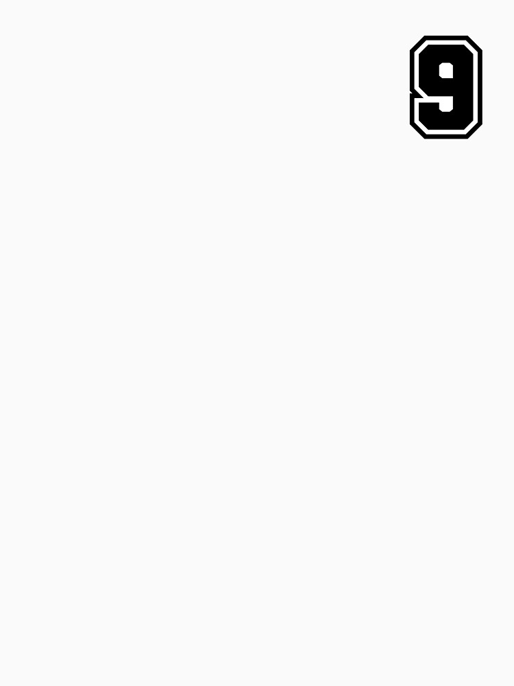 Number 9 - Classic Minimalist Digit by stickerorange