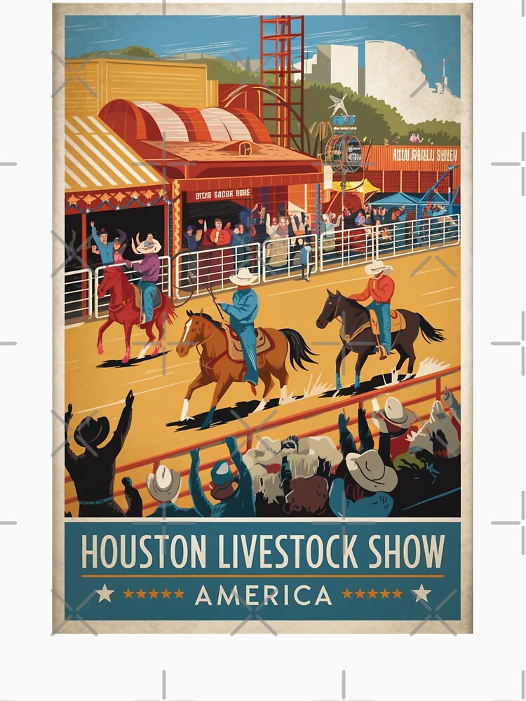 Houston Vintage Travel Poster by TravelerRat