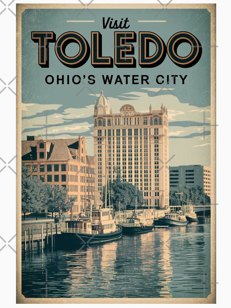 Toledo Vintage Travel Poster by TravelerRat