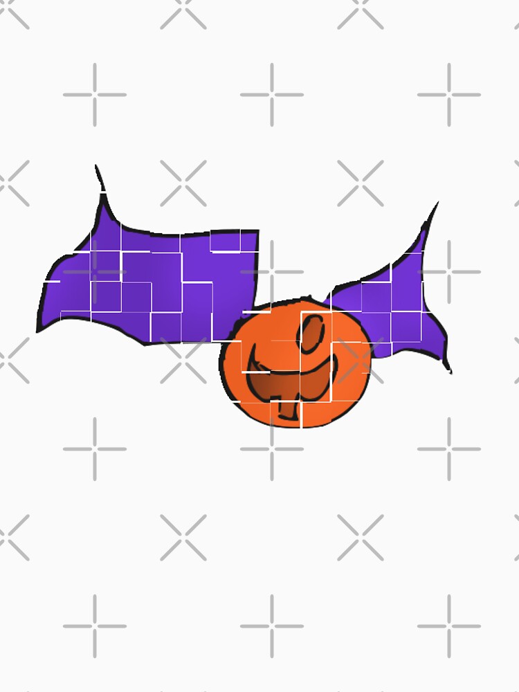 Halloween tile pumpkin with cape art by Coffeemerc117