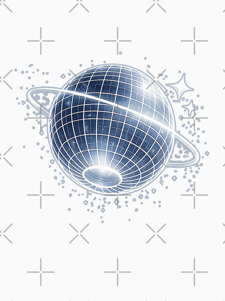 Futuristic Disco Planet in Space by V-ForAll