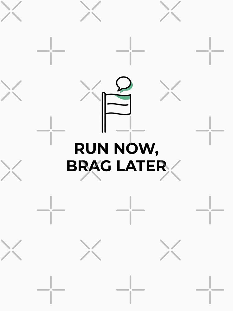 Run Now, Brag Later - Running Design by RunningWhiskers
