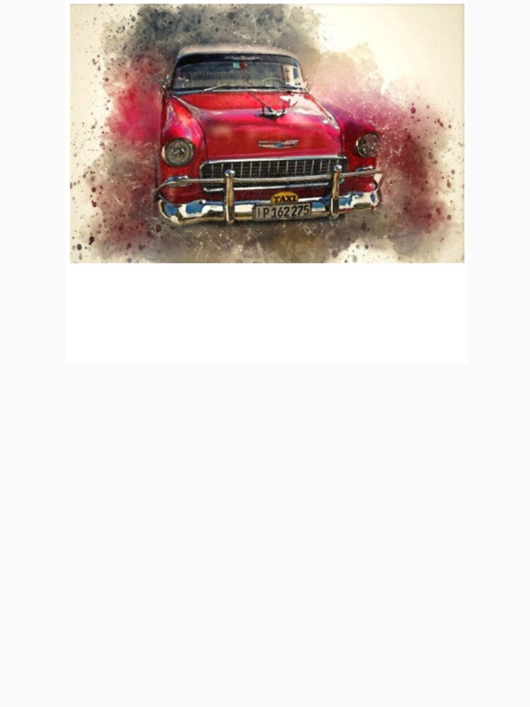 Large Red Car vintage by SvenNacht