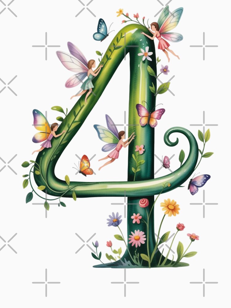 Magical Garden Number 4 - Butterflies and Flowers Watercolor by HumanMess