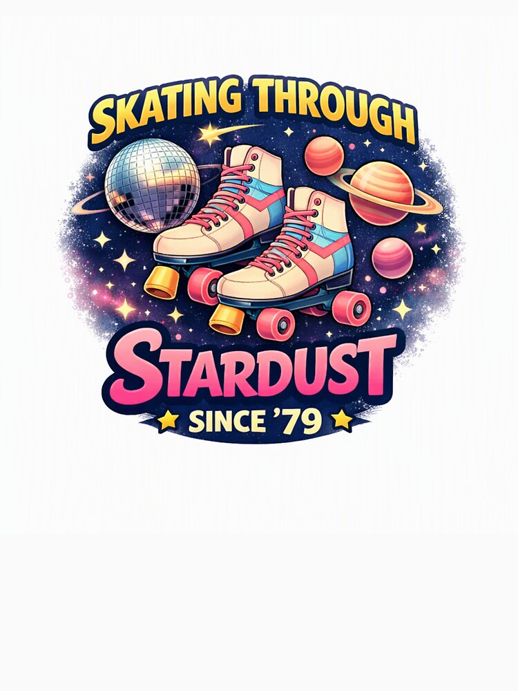Skating Through Stardust – Retro Cosmic Disco by Selfique Bloom