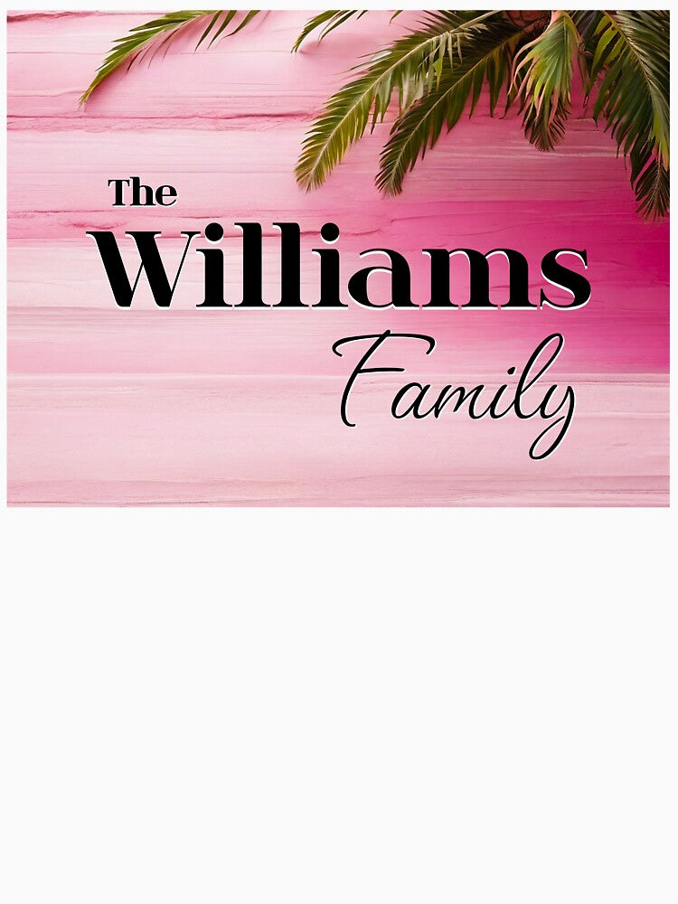 Unique Personalized Williams Pink Tropical Gift by PinkGoddessLove