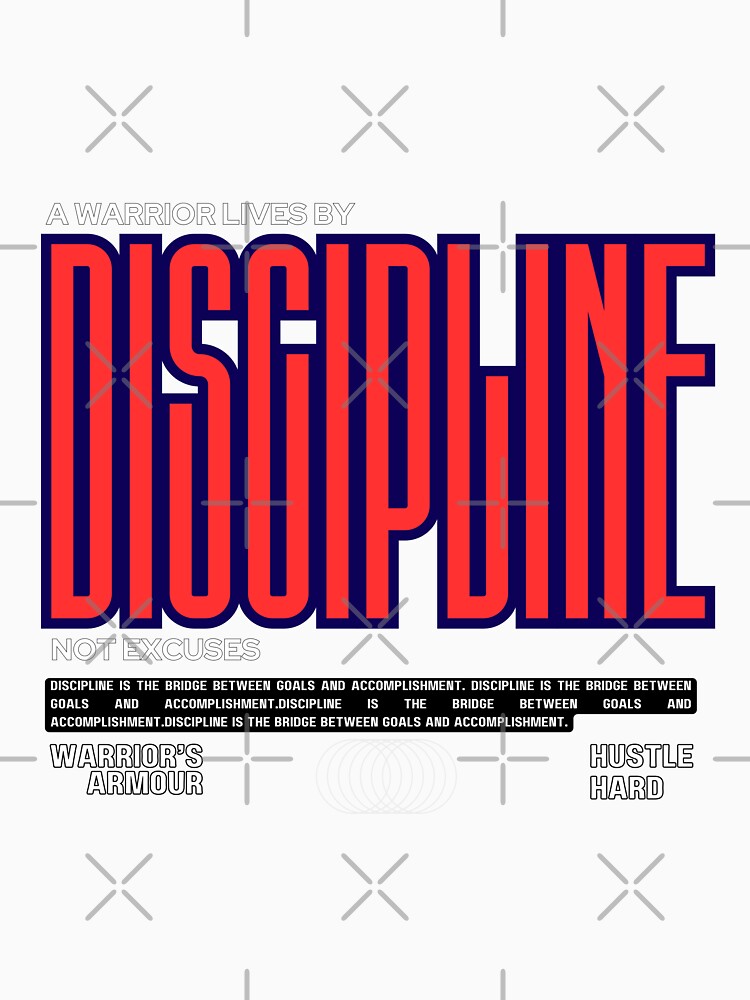 A Warrior Lives By Discipline Quotes for Men by WarriorsArmour