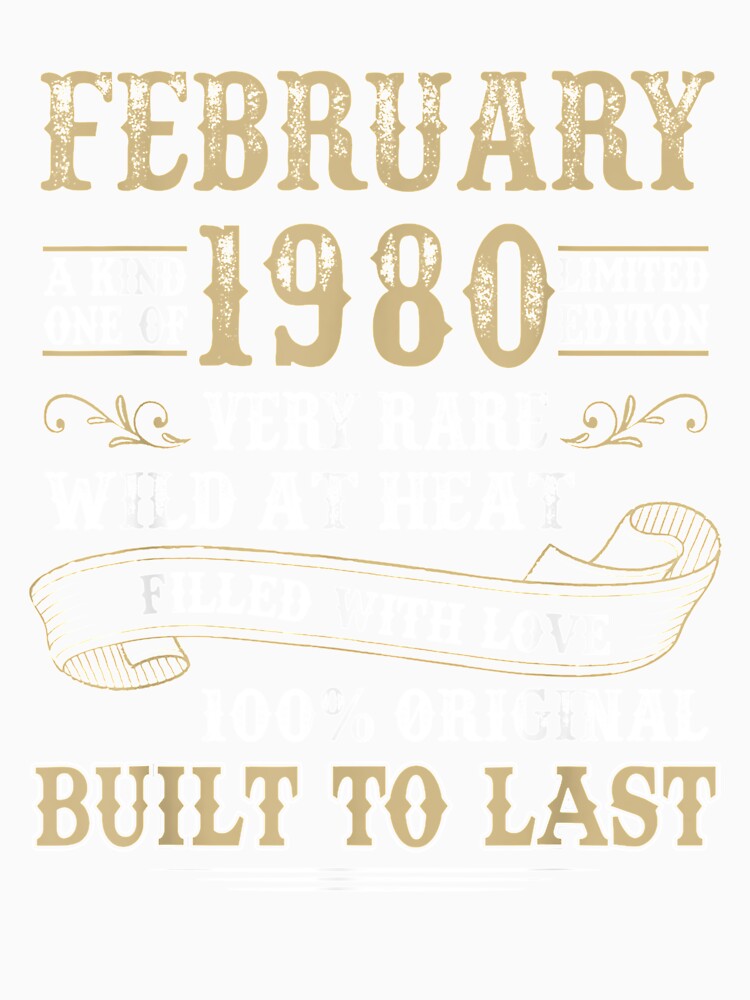 Vintage Born In February 1980 Limited Edition Living Legend by shirleyfinley