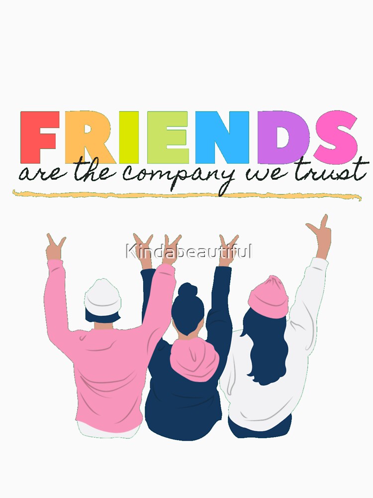 Colorful Text Friendship Typography by Kindabeautiful