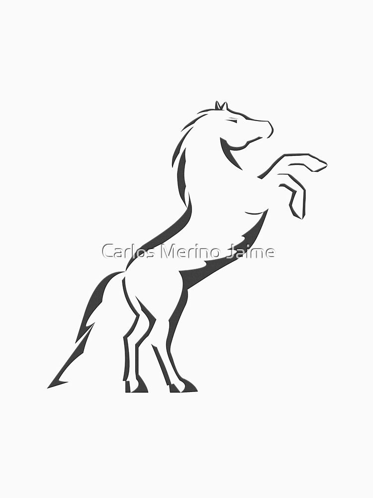 Fast Horse Silhouette by Carlos Merino Jaime