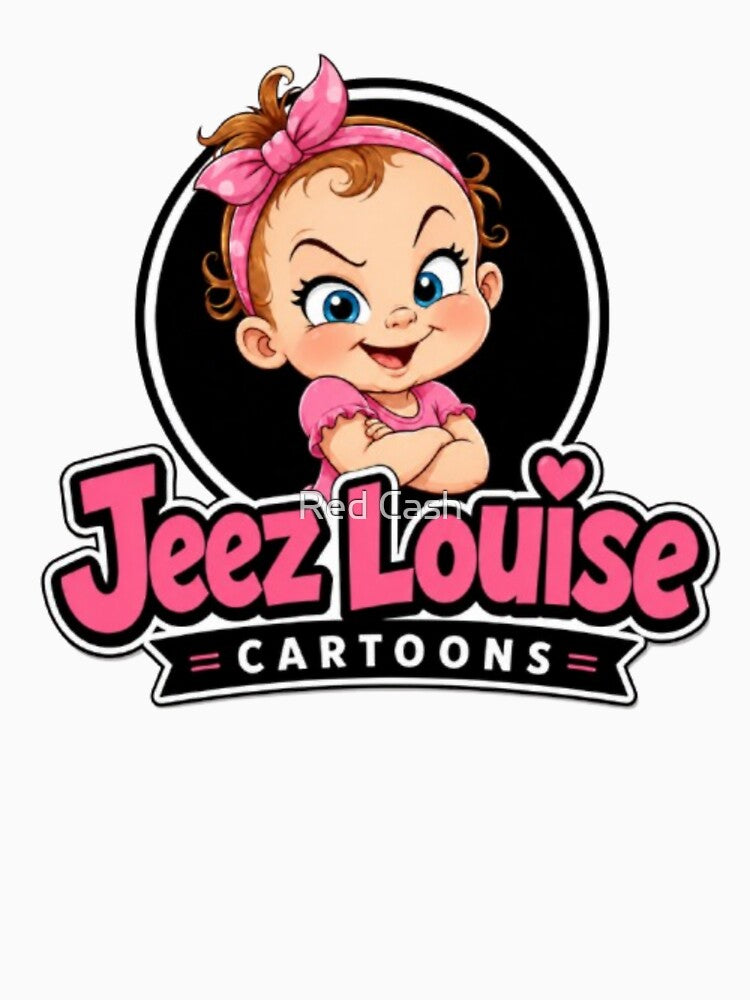 Funny Retro Girl Cartoon Brand Art by Red Cash