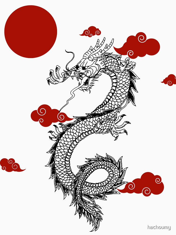 The Black Sushi Dragon Jigsaw Puzzle by hachoumy