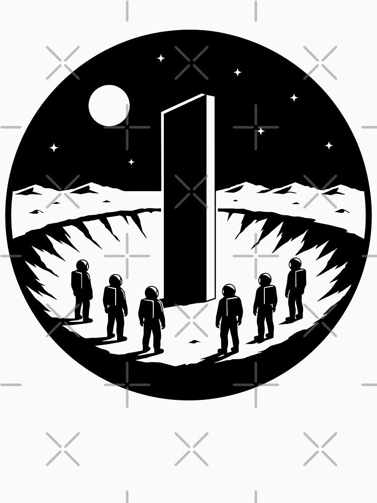 2001 A Space Odyssey - Monolith on the Moon by CosmicTornado