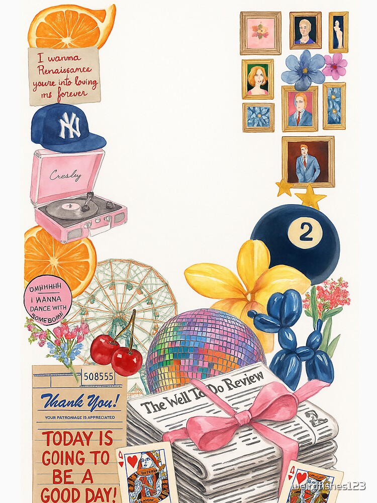 Whimsical Pop Culture Collage | Colorful Retro Aesthetic by weirdfishes123