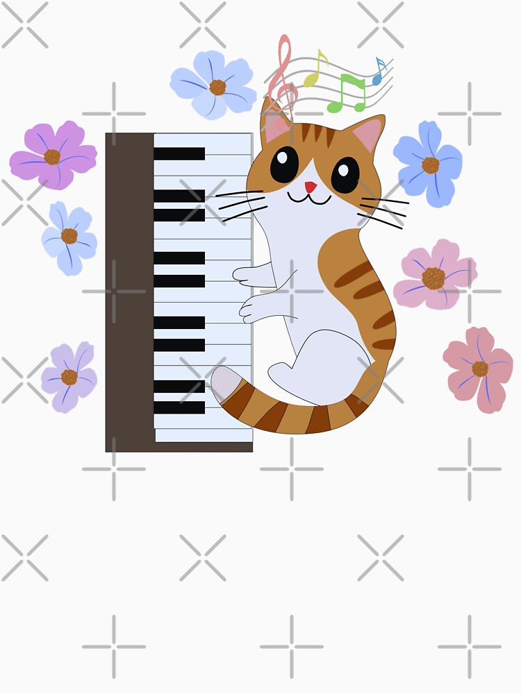 Melodies & Whiskers: Tabby Cat Serenade" by Playful Strokes pom@pom
