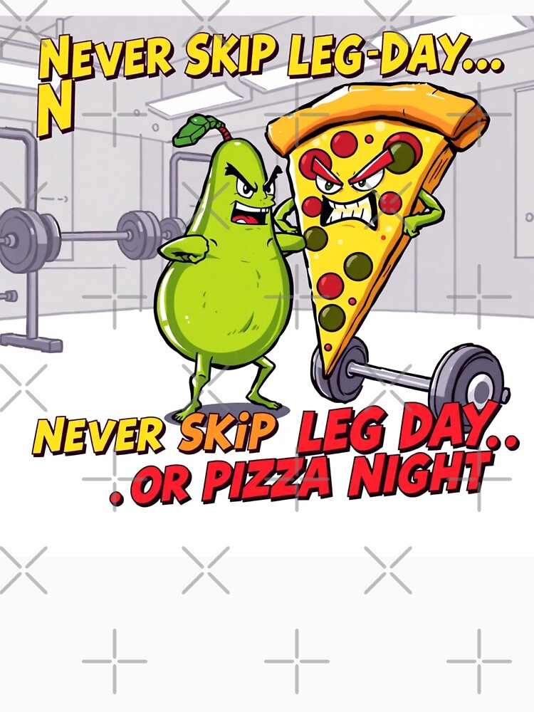 Gym Bro Avocado vs. Evil Pizza by KolinBoy