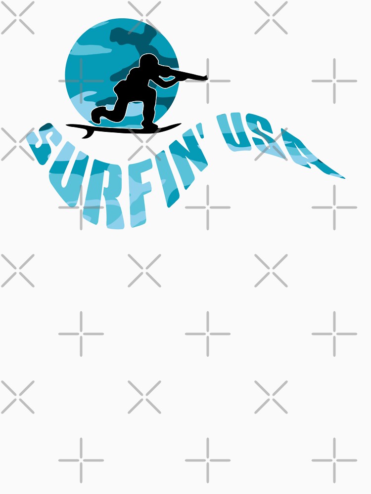 SURFIN' USA - CAMOUFLAGE. BLUE. by 5hertz