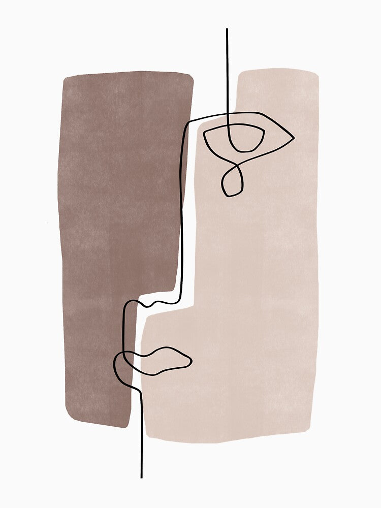 Abstract Tear - Line Art by TheRedFinch