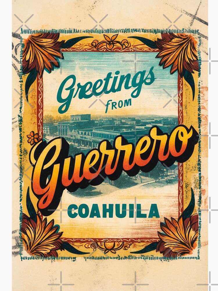 Guerrero Coahuila Mexico Magic Town Postcard Vintage Travel by TravelPostcardGems