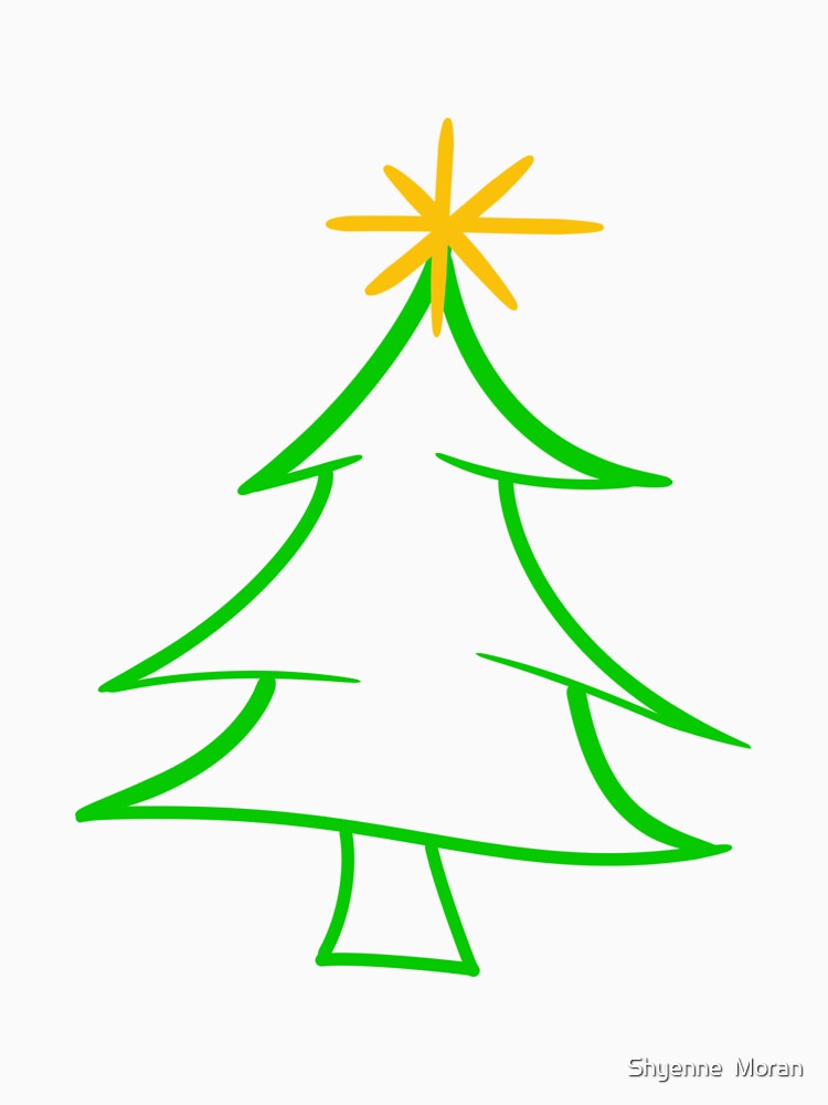 Christmas tree doodle by Shyenne  Moran