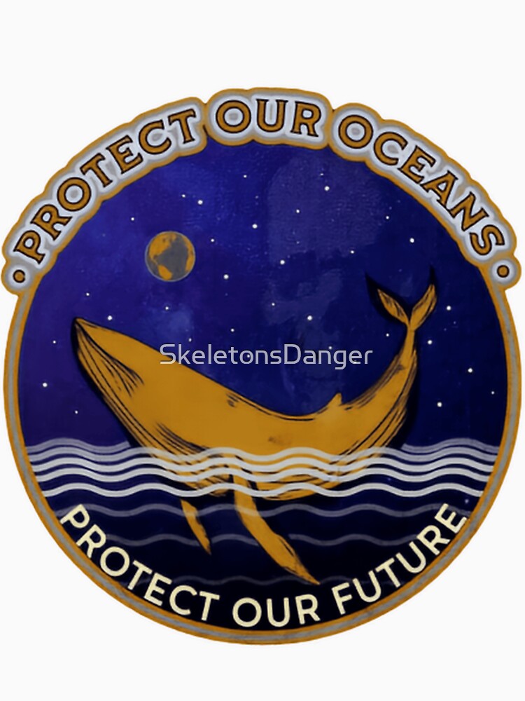 Protect Our Oceans Protect Our Future Night Whale by SkeletonsDanger