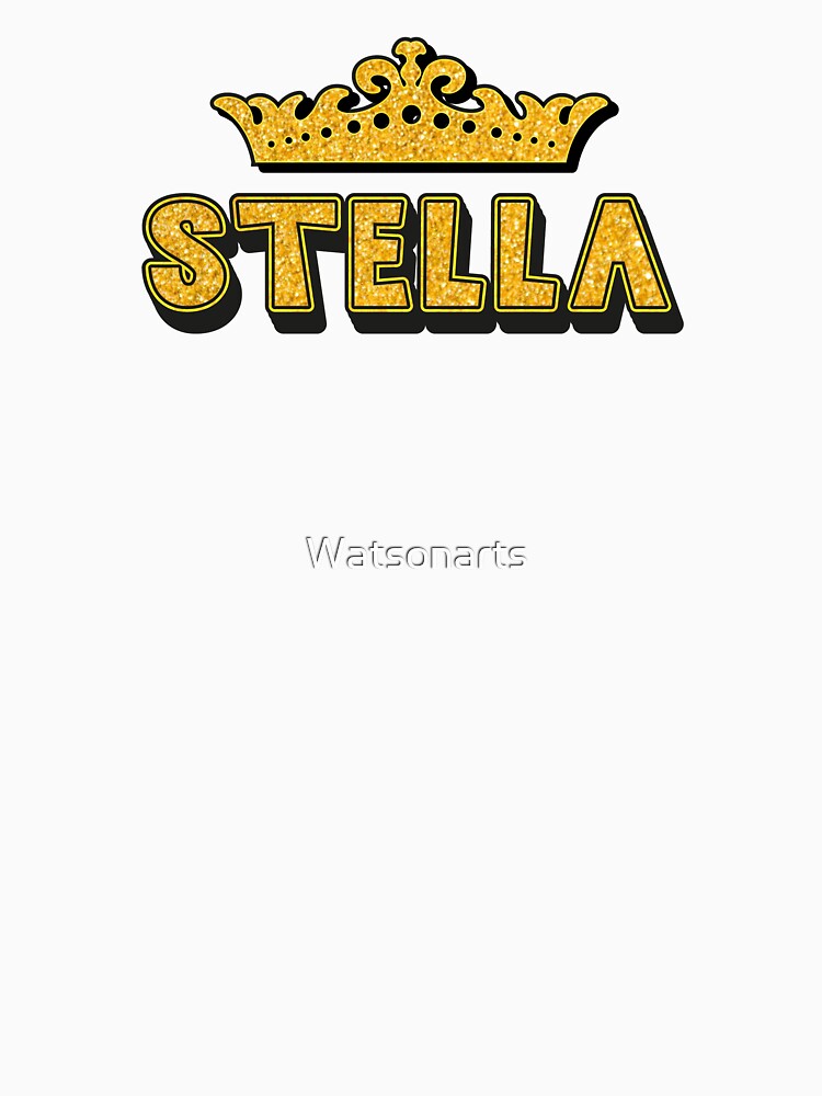 Stella Personalized Funny Custom Name Crown Design by Watsonarts