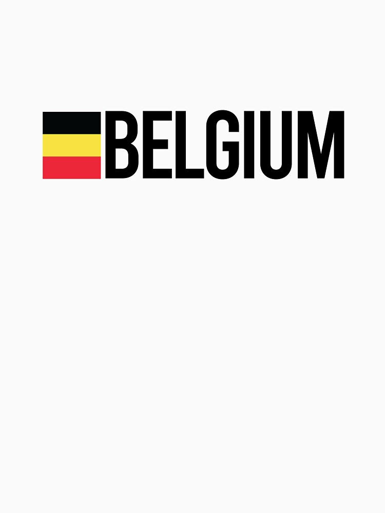 Belgium Country Flag - Minimal Design collection by randomorder