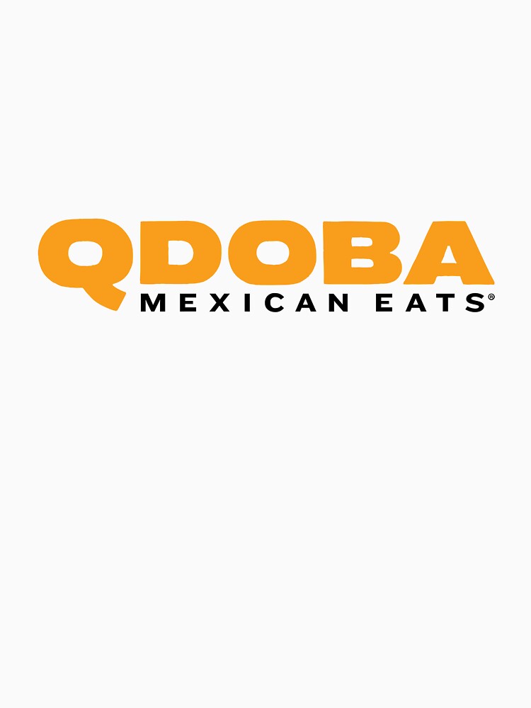 Qdoba Mexican Eats Bold Orange Text Logo by Warwormm