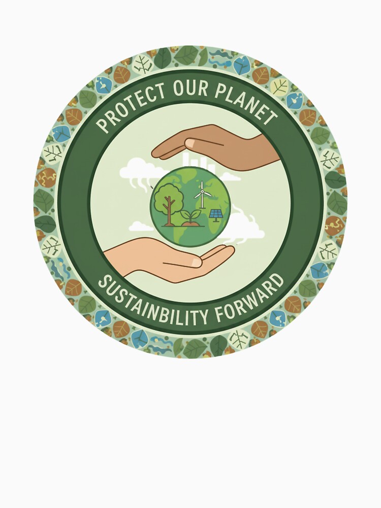 Protect Our Planet - Sustainability Forward Emblem by Barek532