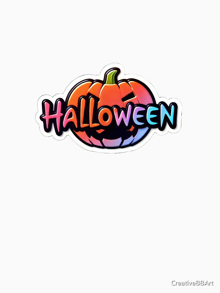 Sticker design text halloween by Creative88Art