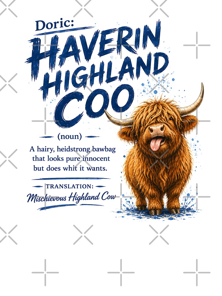 Haverin Highland Coo by SMalcolmDesigns