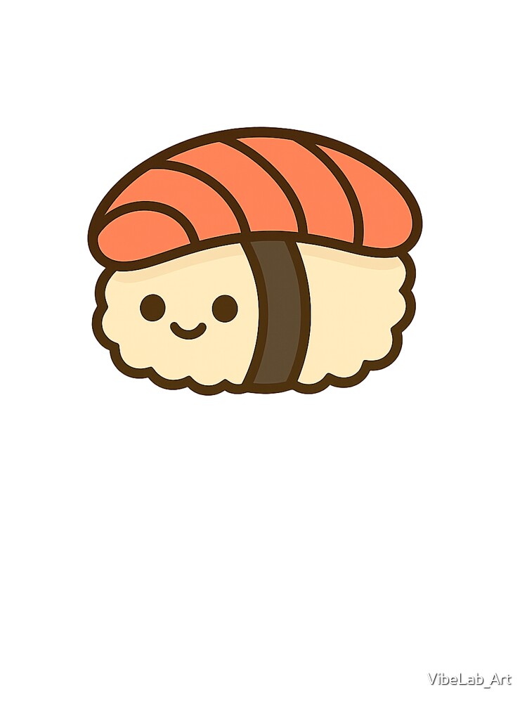 Cute Kawaii Sushi – Adorable Japanese Snack Art by VibeLab_Art