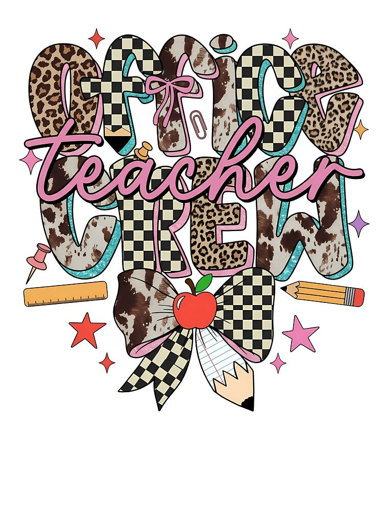 Office Teacher Crew Cute Back To School First Day by KroghDs