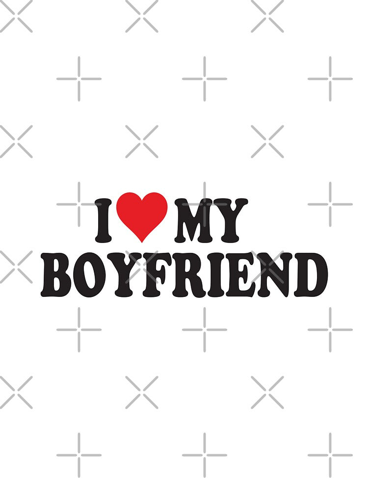 I Love My Boyfriend Romantic Heart Love Quote by Moriarty's Digital Visions