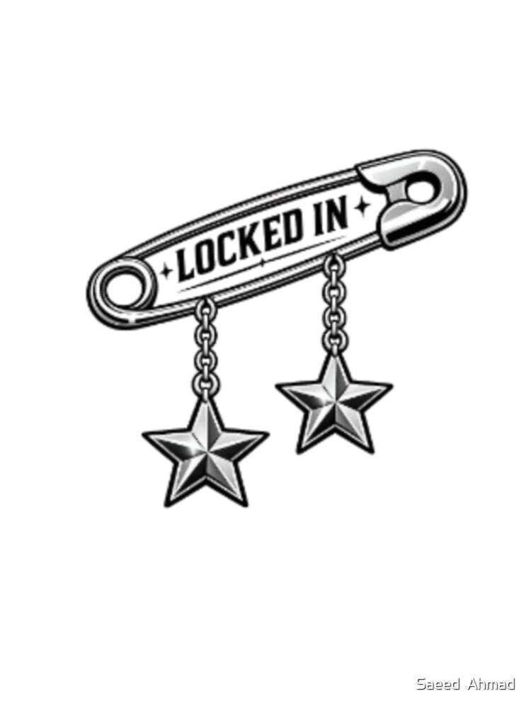 Locked In Safety Pin Streetwear T-Shirt Design by Saeed  Ahmad